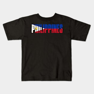 Philippines Flag Art Vintage Kids T-Shirt